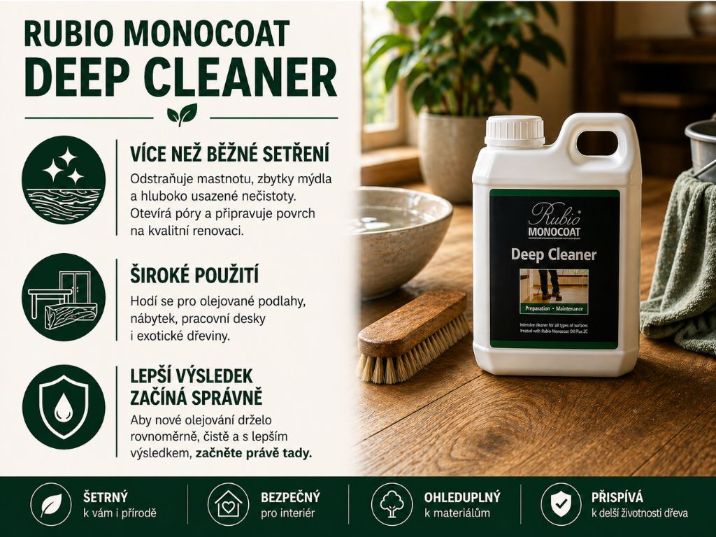 Rubio Monocoat Deep Cleaner - shrnutí
